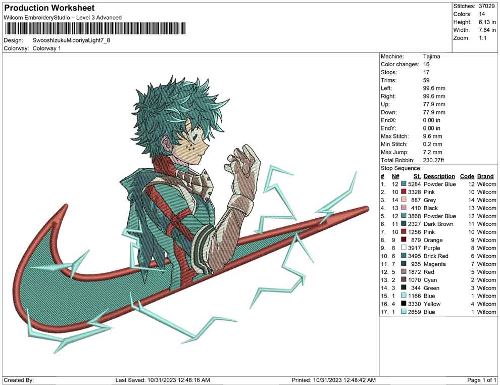 Swoosh Izuku midoriya Light