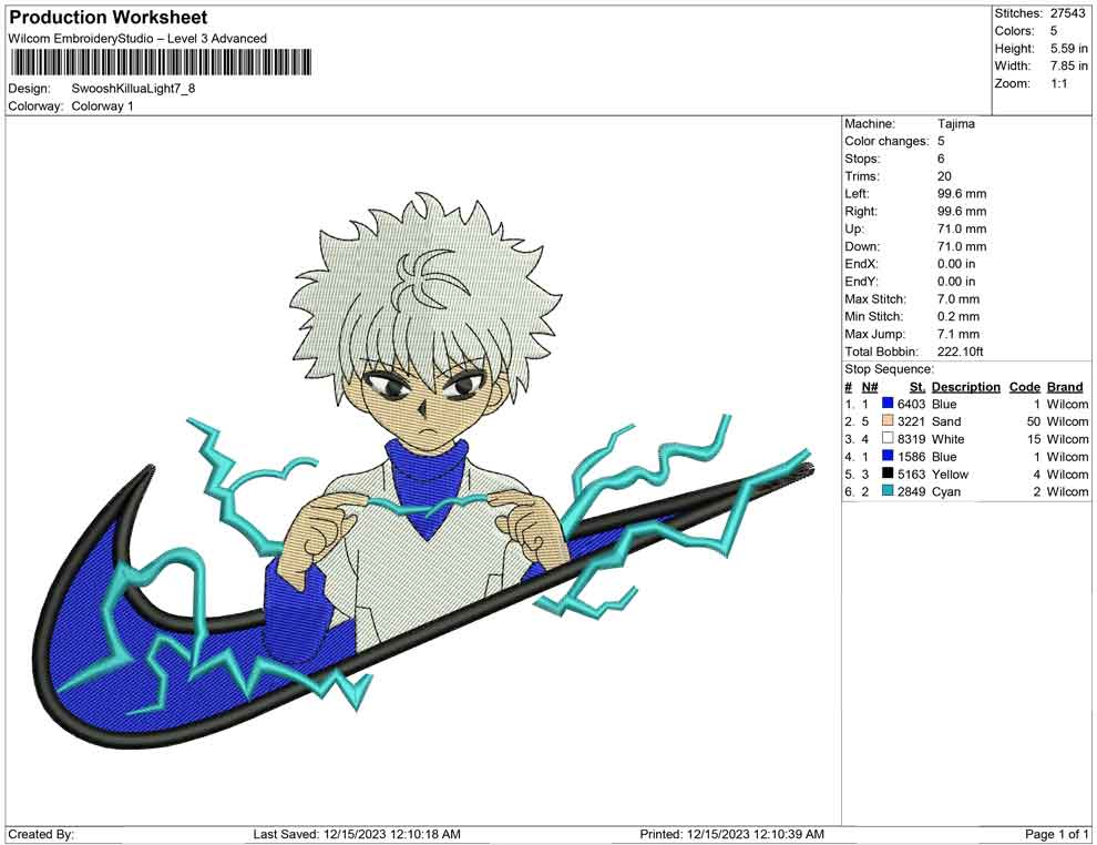 Swoosh Killua Light