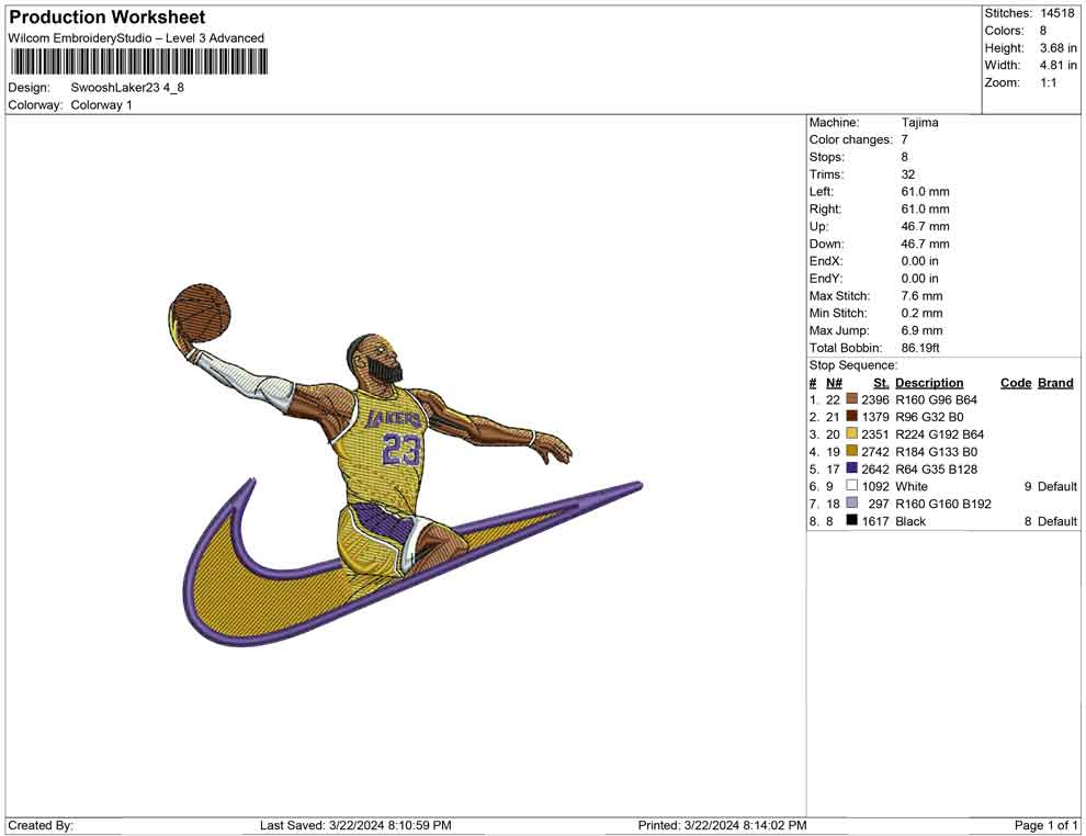 Swoosh Laker 23