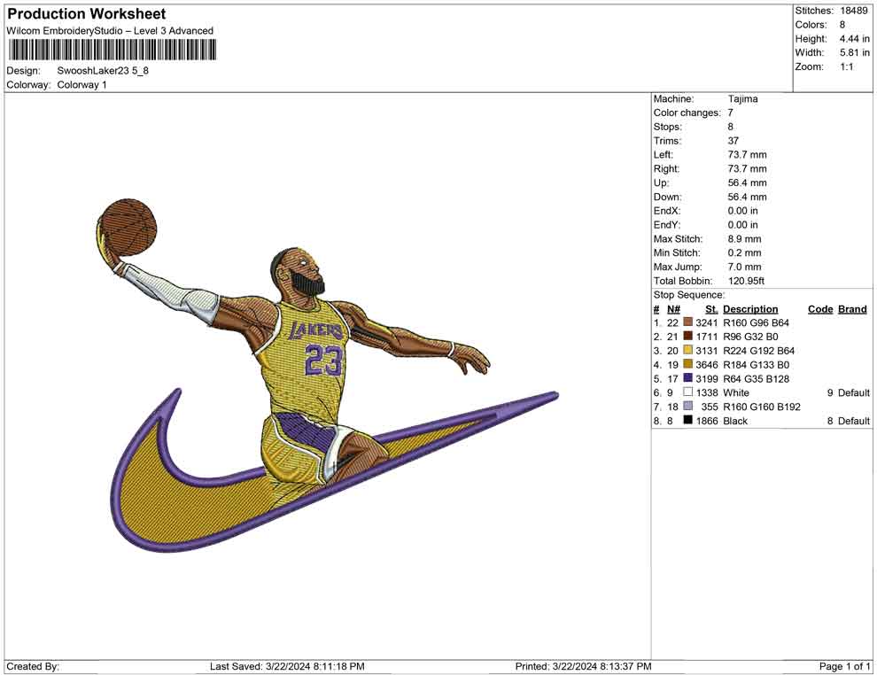 Swoosh Laker 23