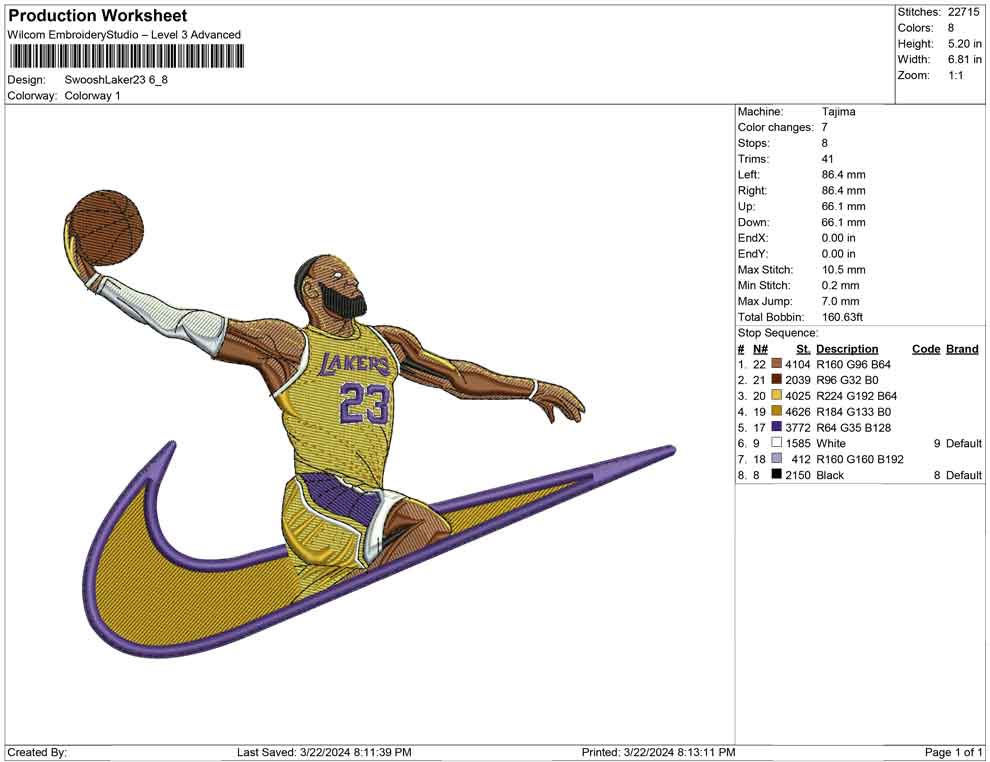 Swoosh Laker 23