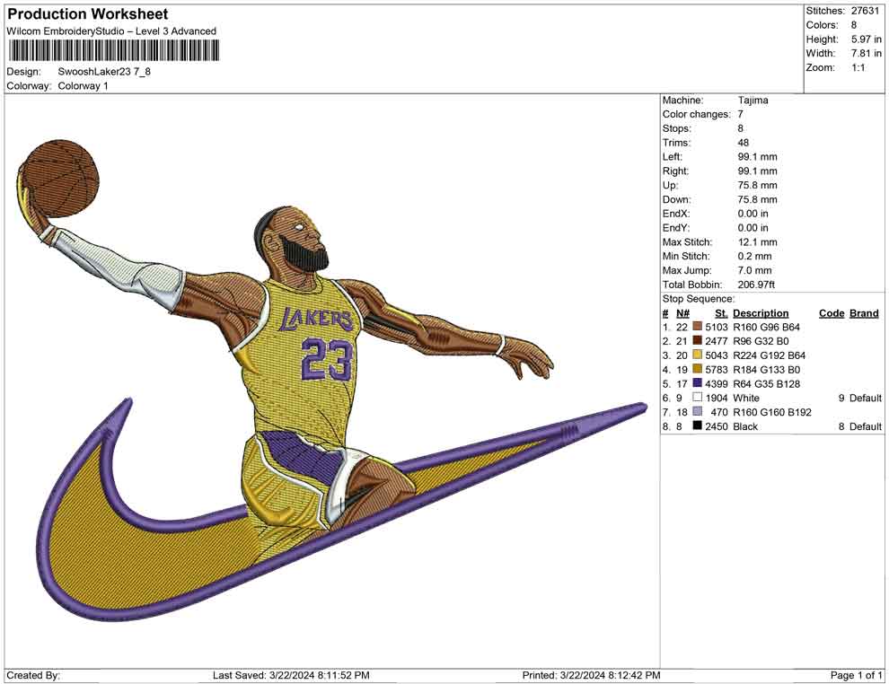 Swoosh Laker 23