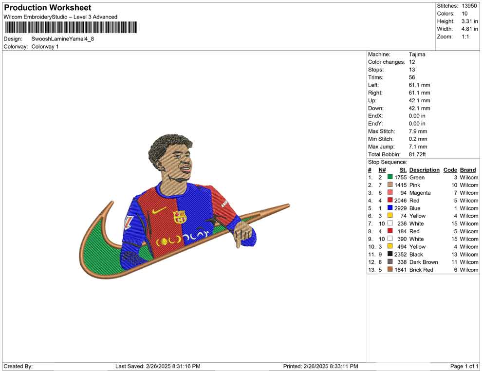 Swoosh Lamine Yamal