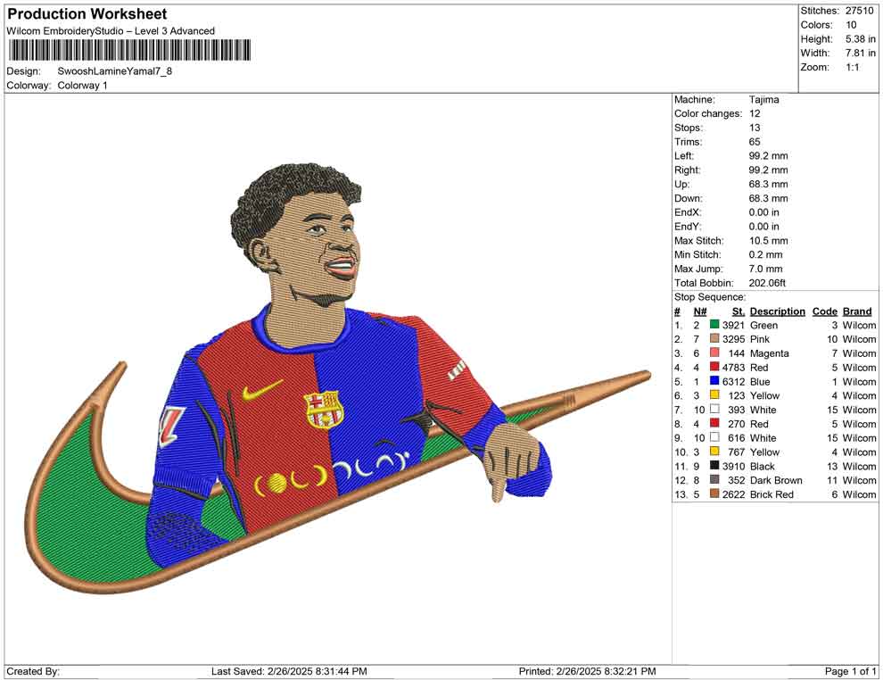 Swoosh Lamine Yamal