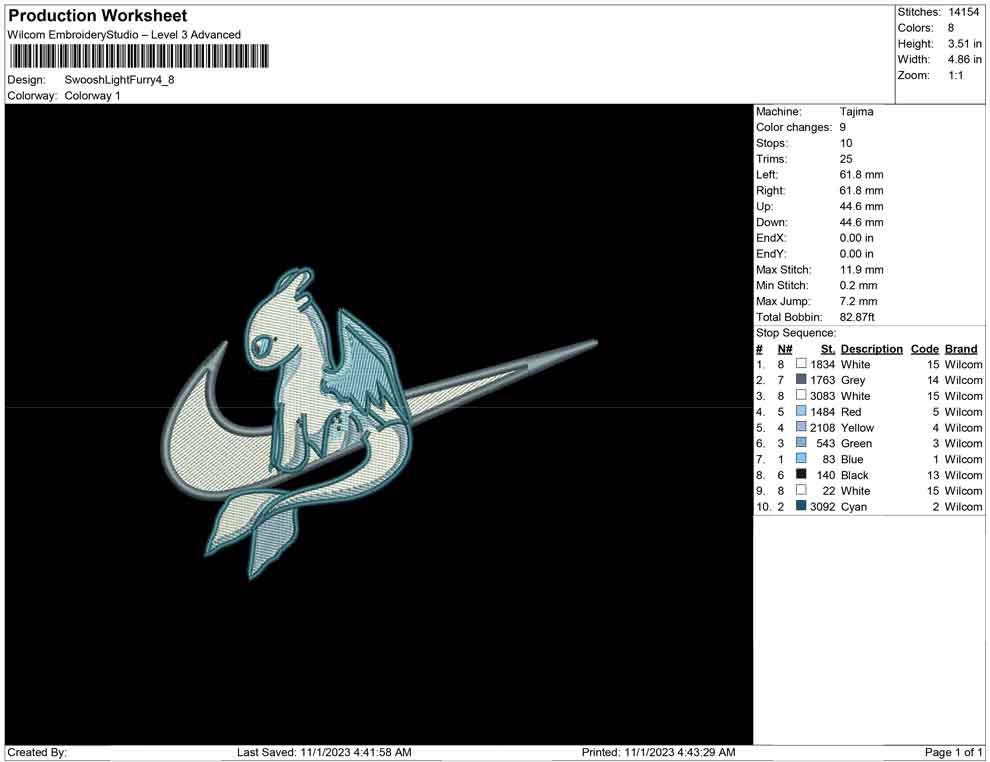 Swoosh Light fury