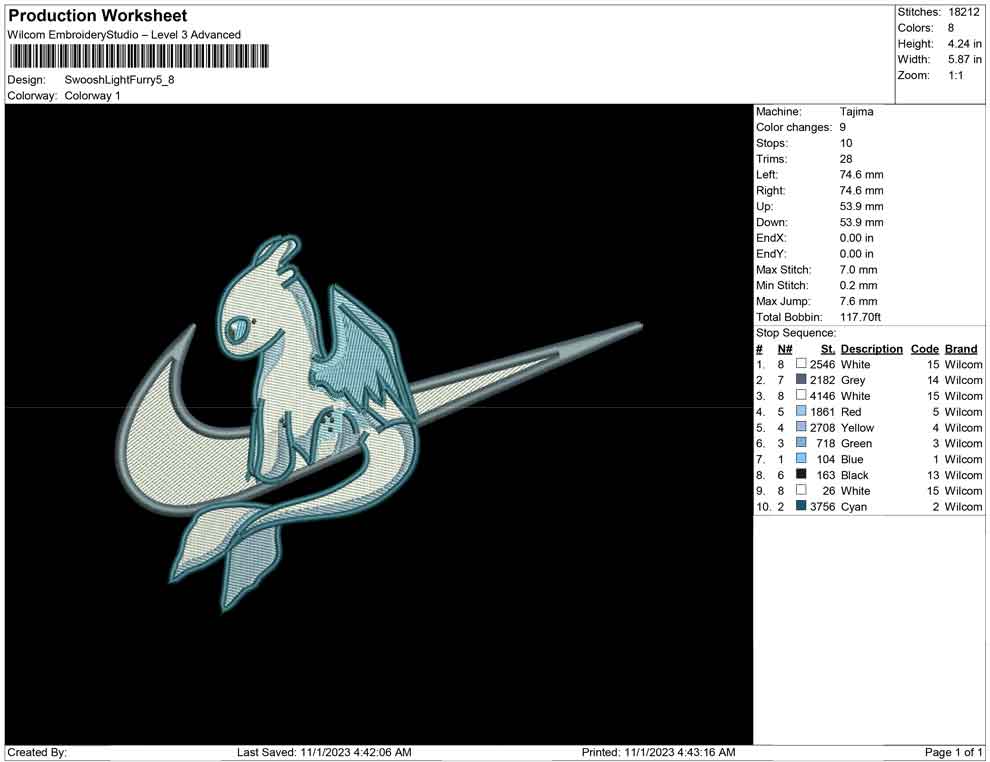 Swoosh Light fury