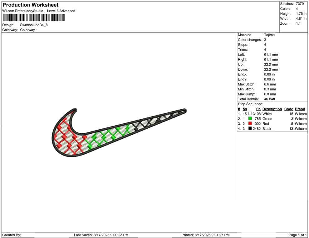 Swoosh Line B