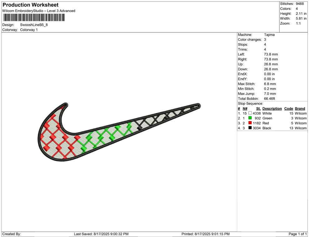 Swoosh Line B