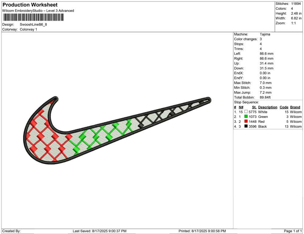 Swoosh Line B