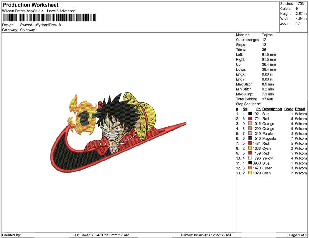 Swoosh Luffy Hand Fire