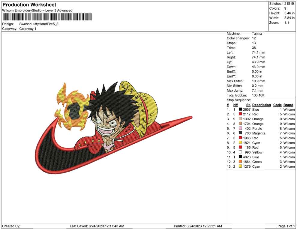 Swoosh Luffy Hand Fire