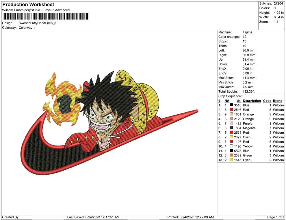 Swoosh Luffy Hand Fire