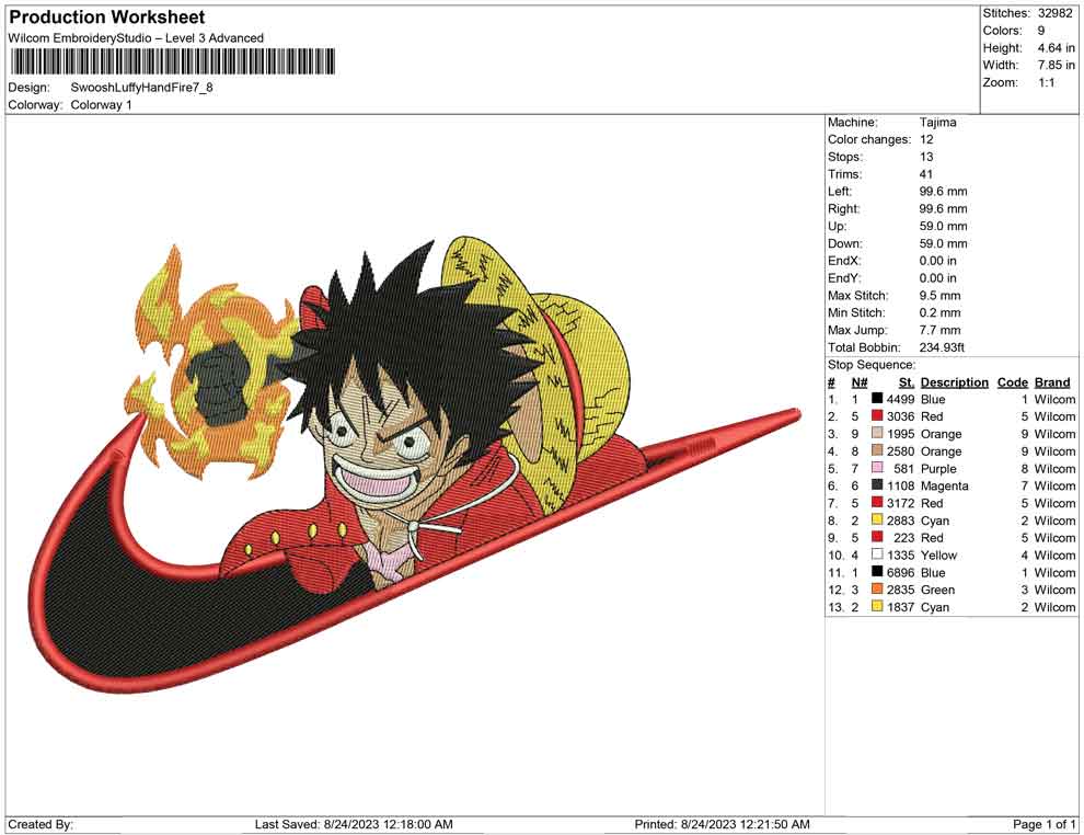 Swoosh Luffy Hand Fire