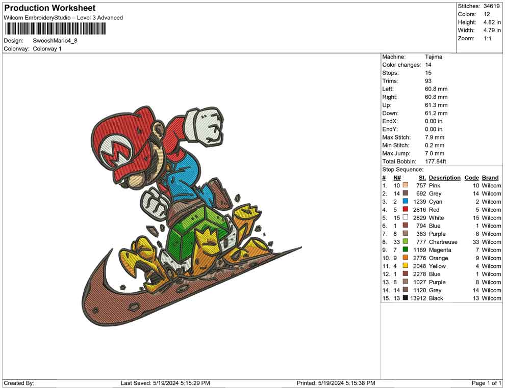 Swoosh Mario