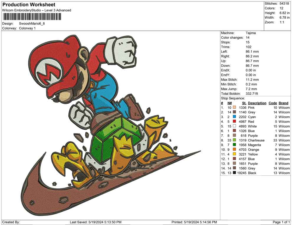 Swoosh Mario