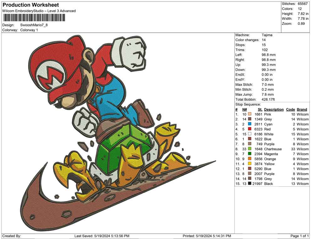 Swoosh Mario