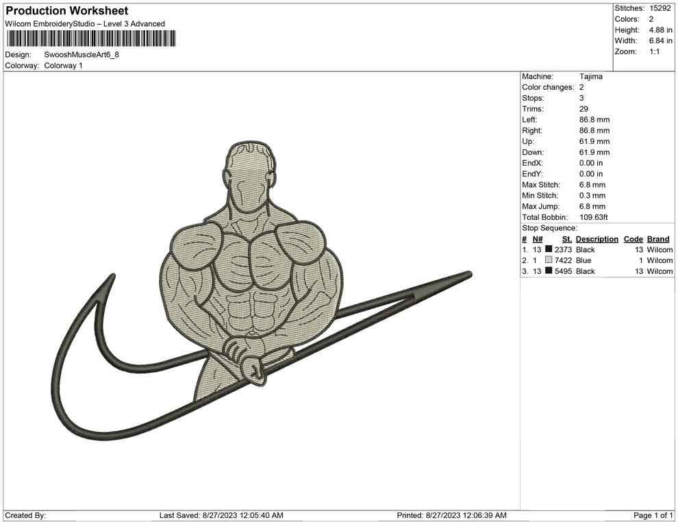 Swoosh muscle Art