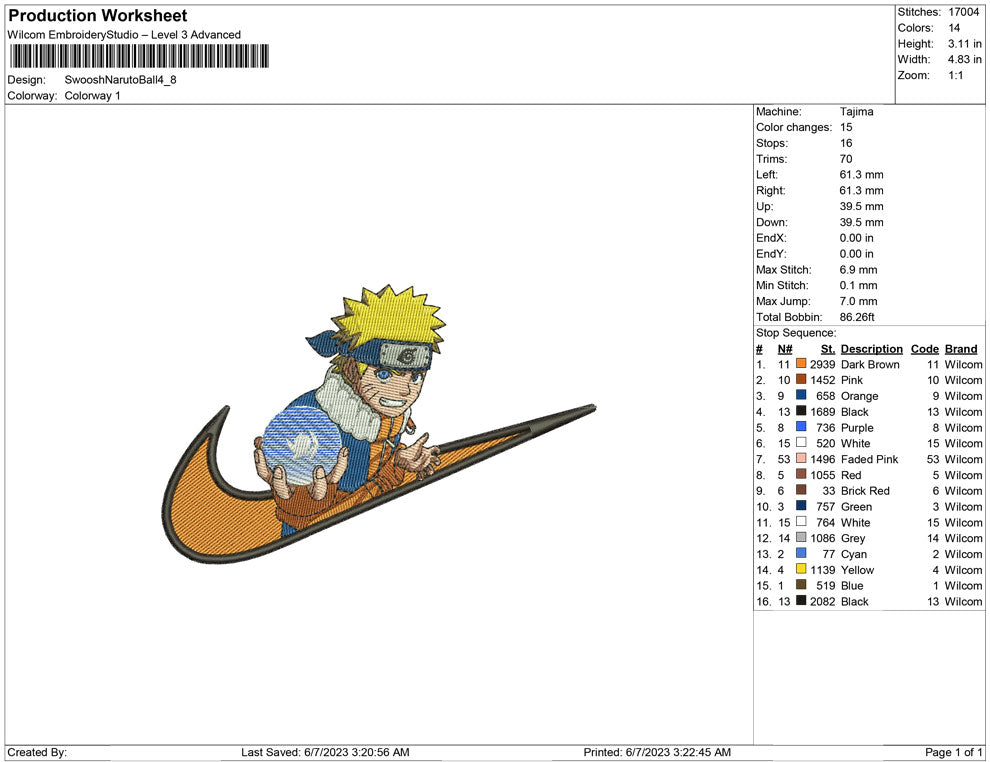 Swoosh Naruto Ball