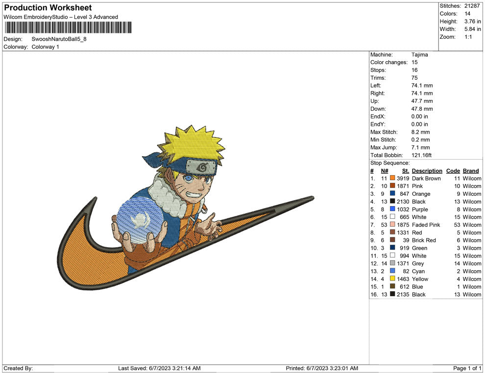 Swoosh Naruto Ball