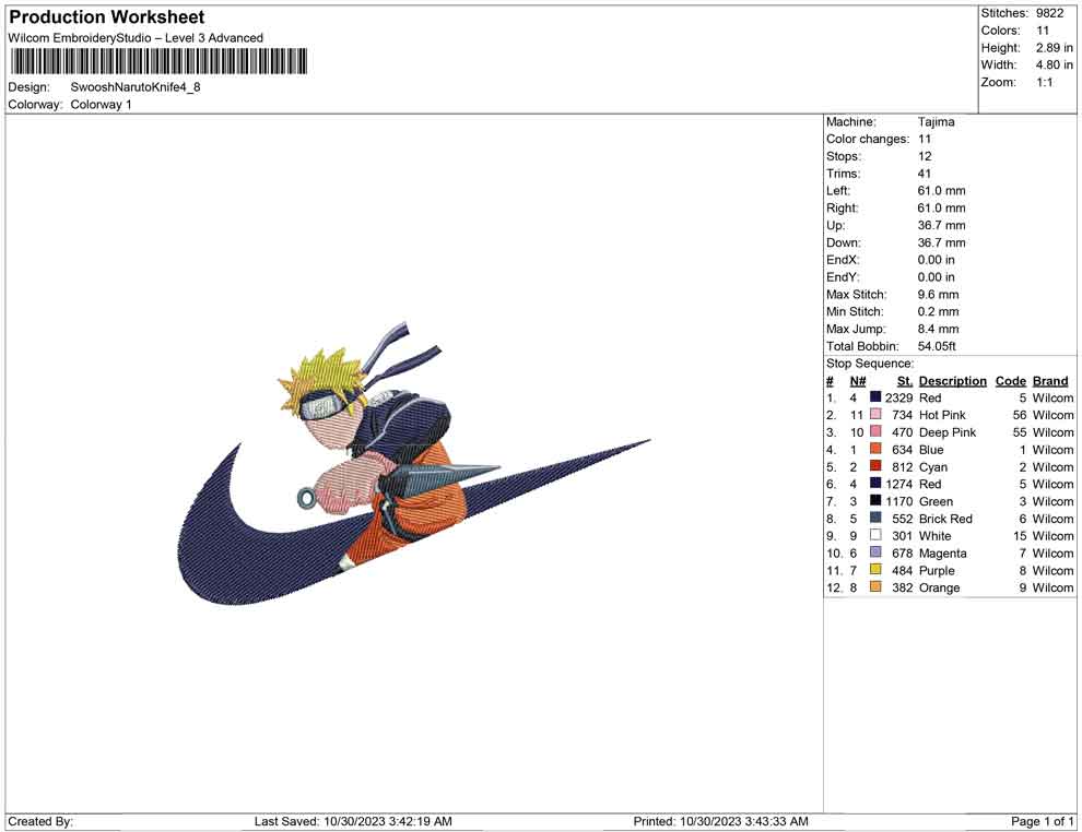Swoosh Naruto Knife