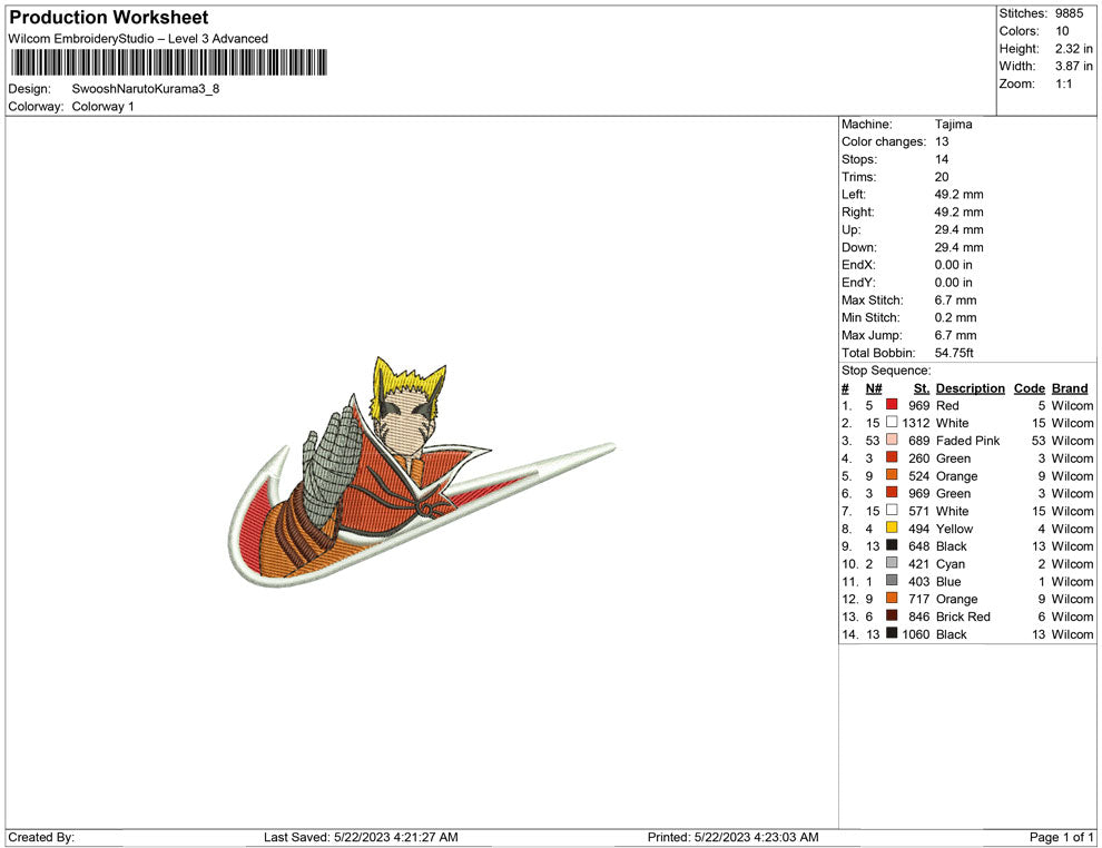 Swoosh Naruto Kurama