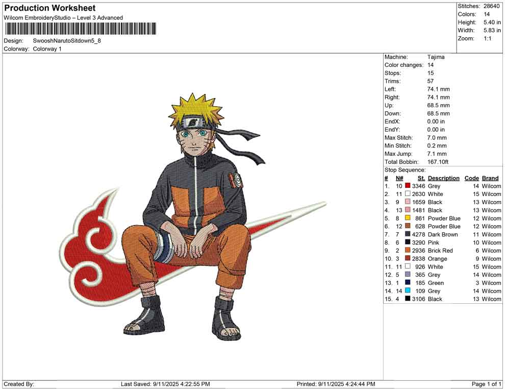 Swoosh Naruto Sitdown