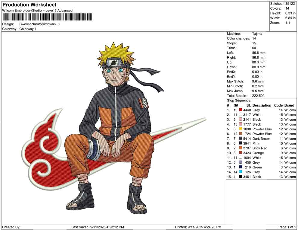 Swoosh Naruto Sitdown