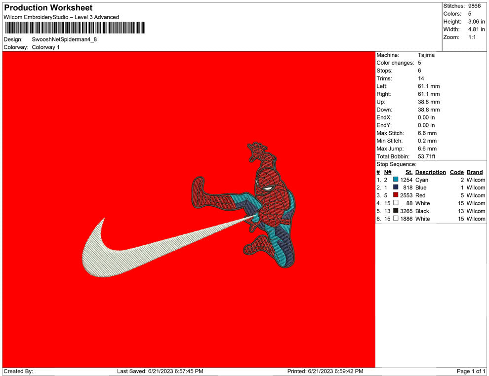 Swoosh Spiderman kein Gesicht