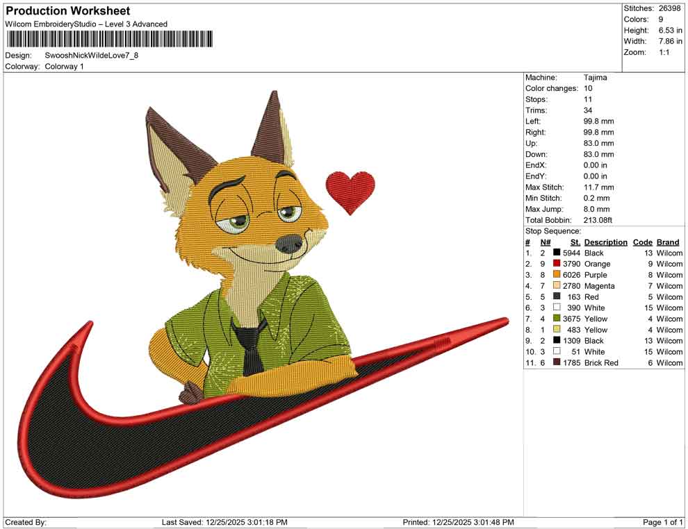 Swoosh Nick Wilde Love