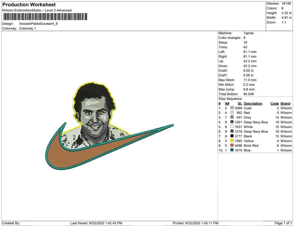 Swoosh Pablo Escobar