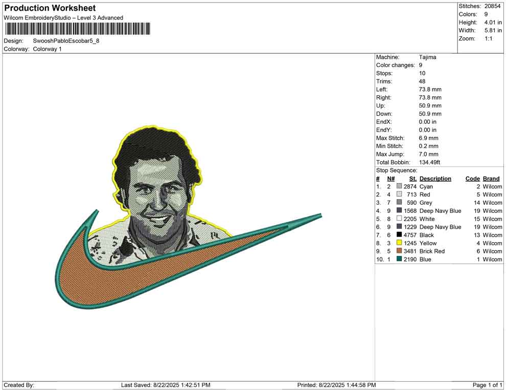 Swoosh Pablo Escobar