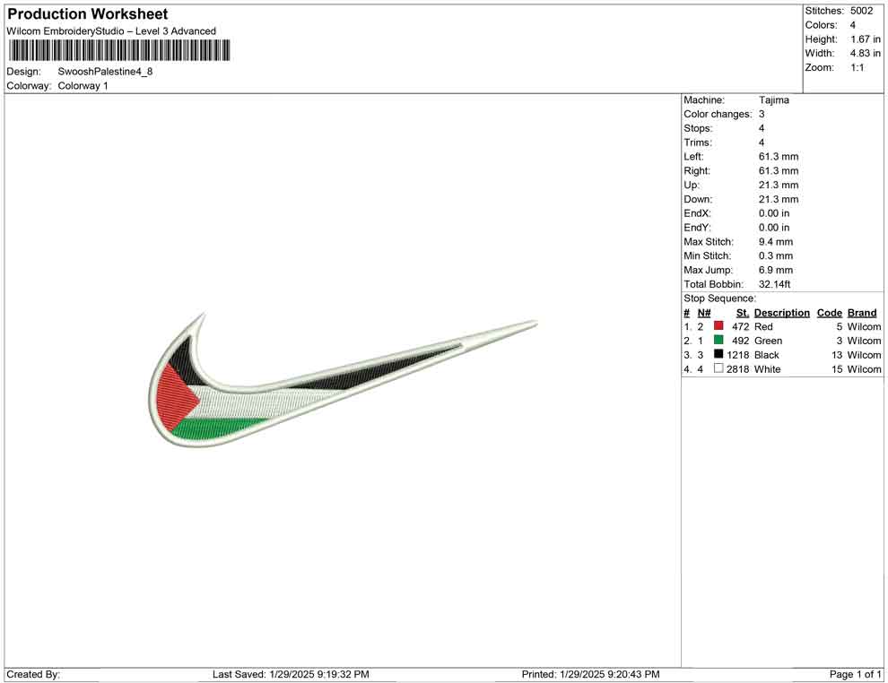 Swoosh Palestine