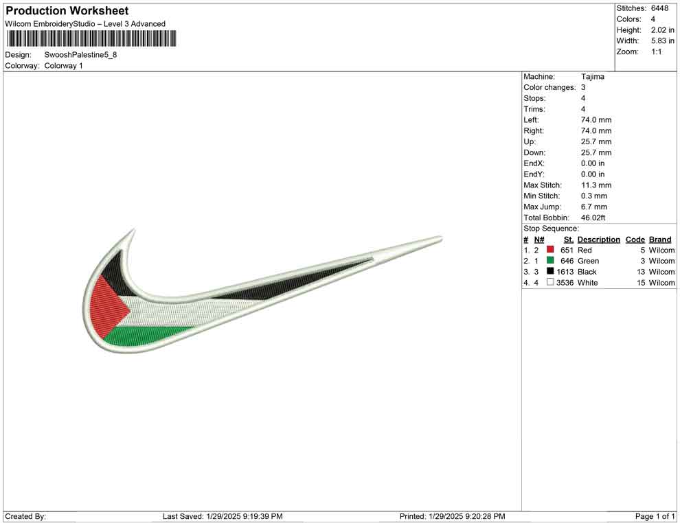 Swoosh Palestine