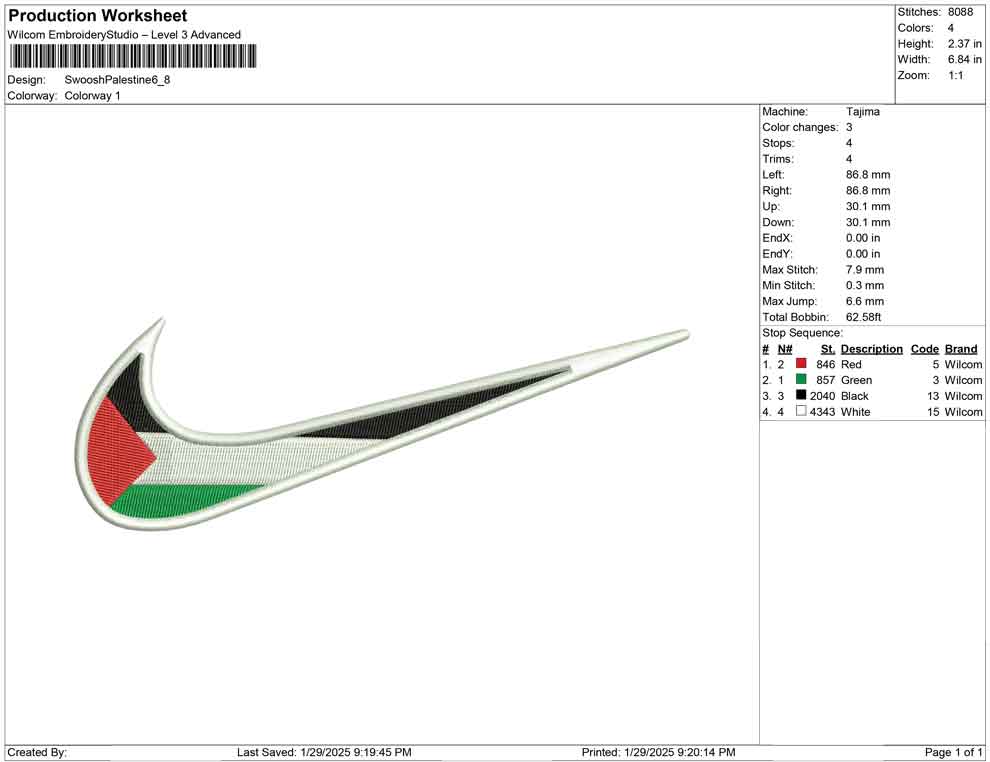 Swoosh Palestine