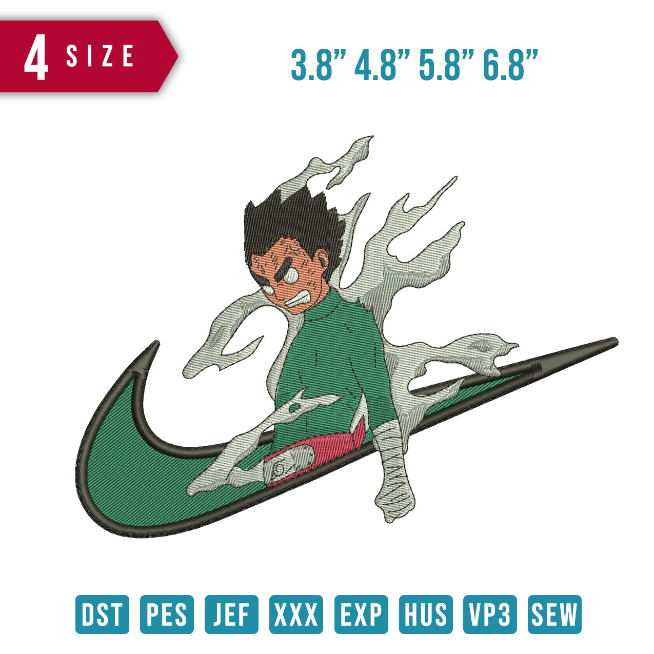 Swoosh Rocklee Angry