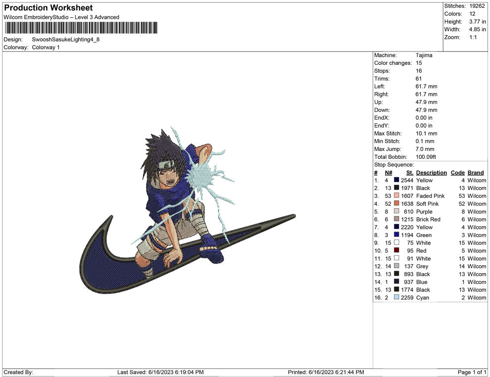 Swoosh Sasuke Lighting