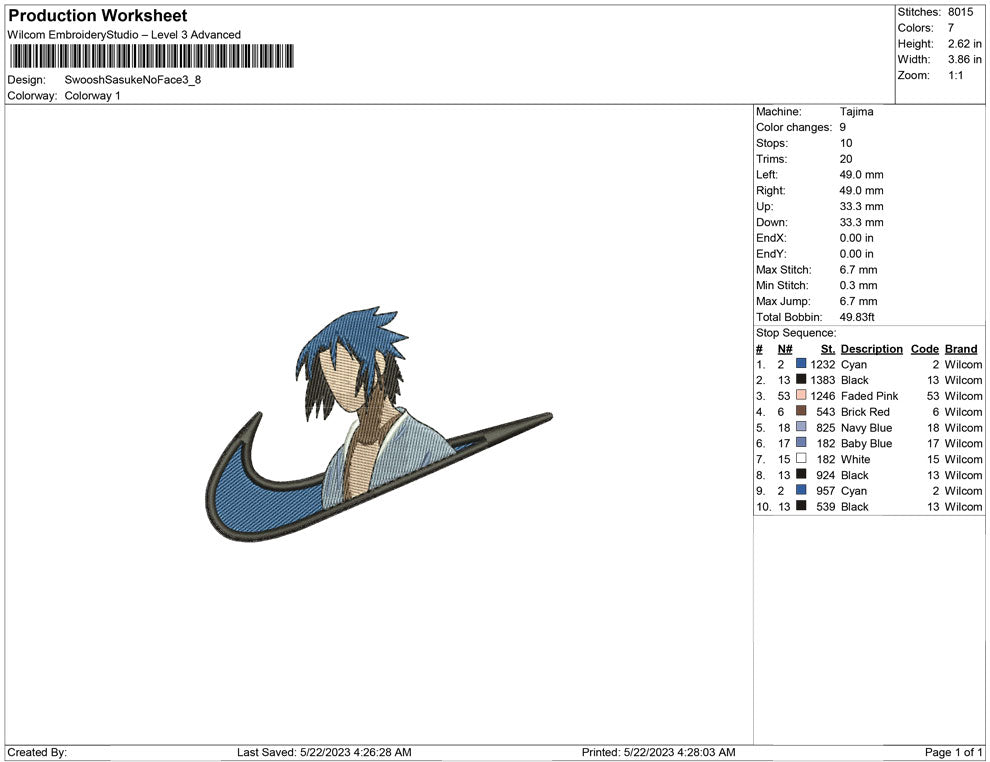 Swoosh Sasuke no face