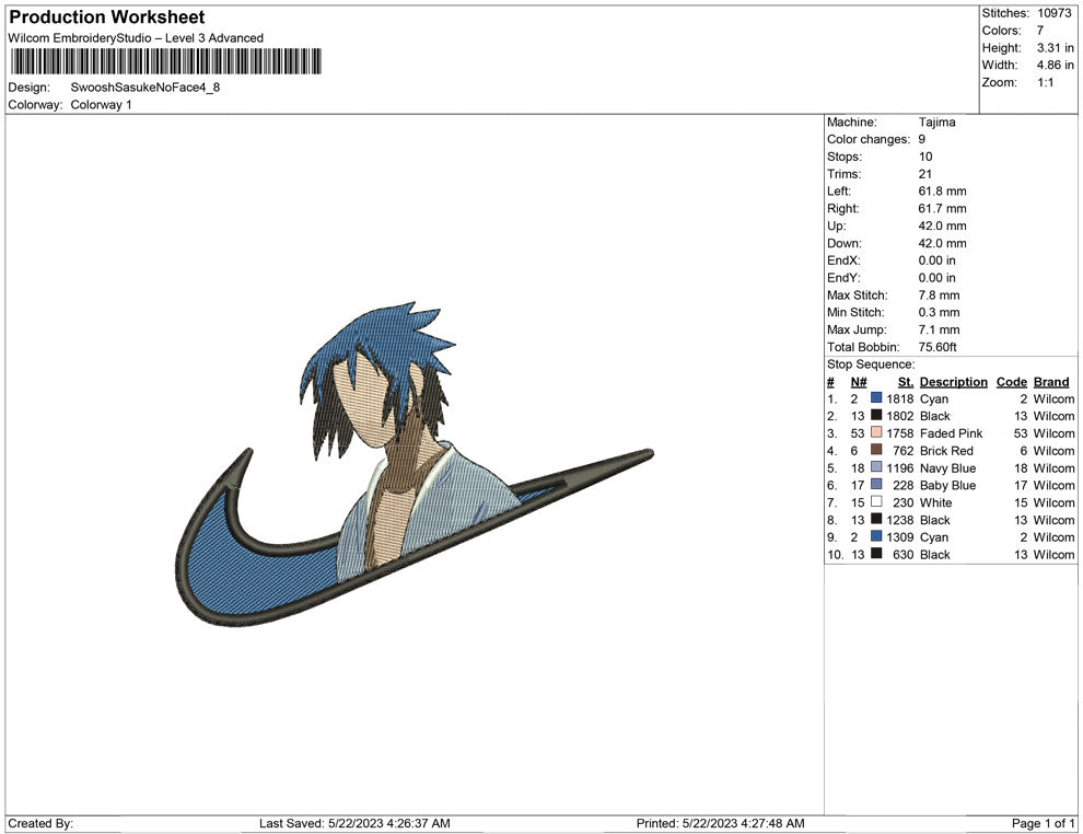 Swoosh Sasuke no face