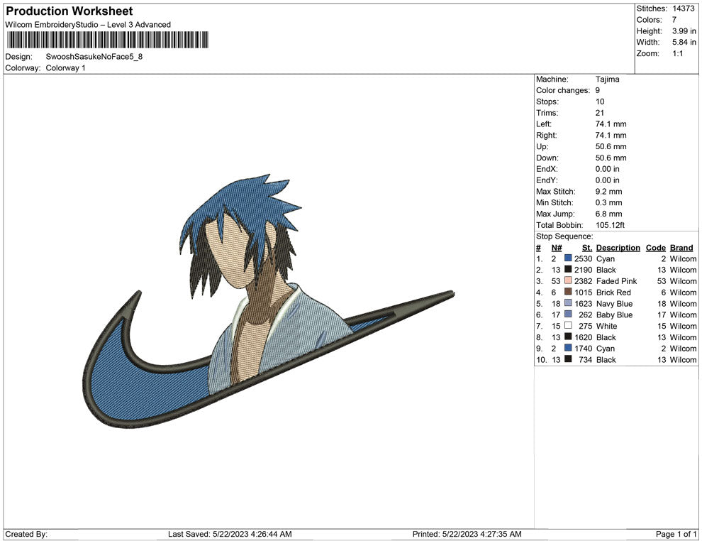 Swoosh Sasuke no face