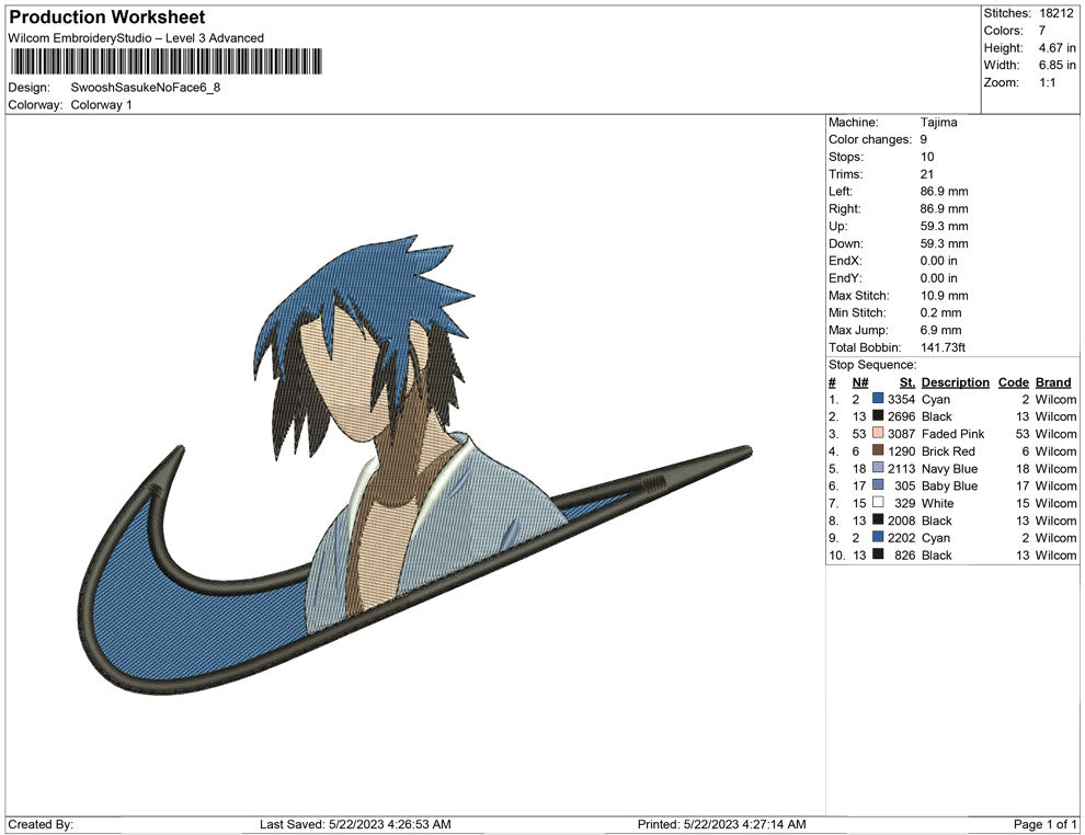 Swoosh Sasuke no face
