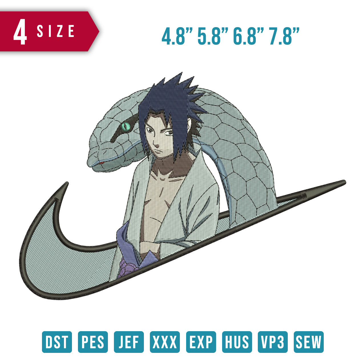 Swoosh Sasuke and Snake B