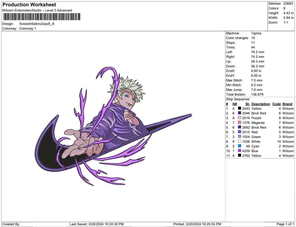 Swoosh Satoru Gojo