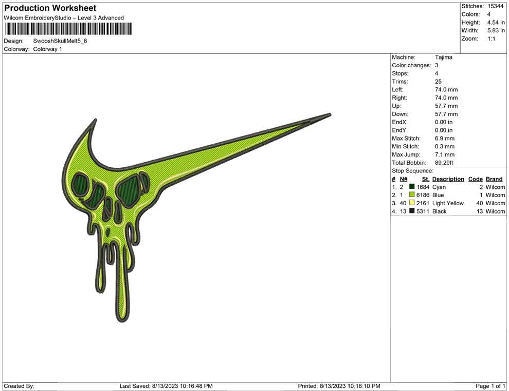 Swoosh Skull melt