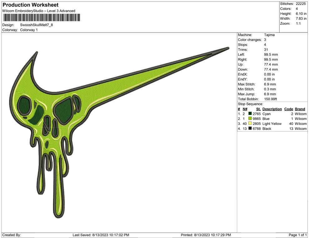 Swoosh Skull melt