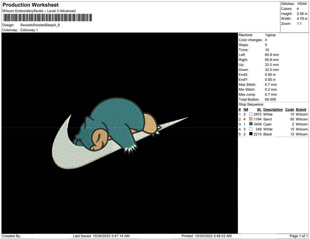 Swoosh Snorlax Sleep