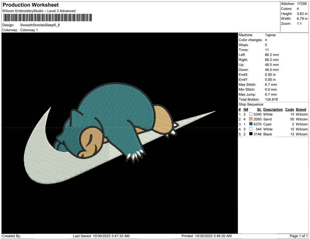 Swoosh Snorlax Sleep