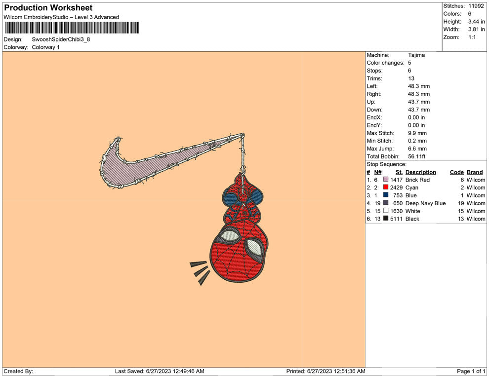 Swoosh Spider Chibi