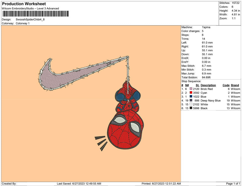 Swoosh Spider Chibi