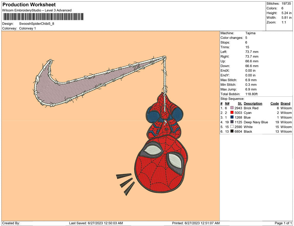 Swoosh Spider Chibi