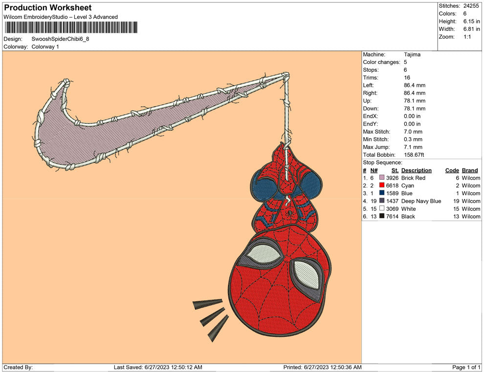 Swoosh Spider Chibi